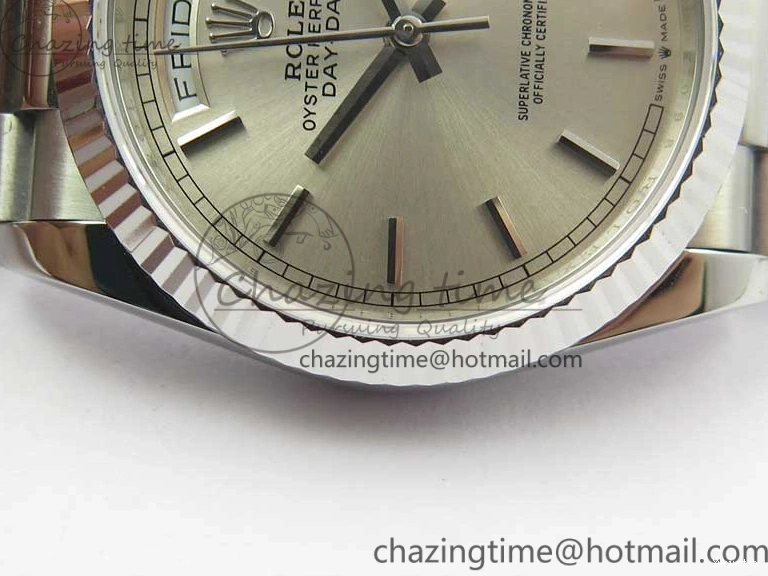 President Best Dial 36 Edition Bp Silver Maker 128239 Bracelet Day-Date SS on 0930